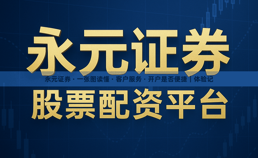 永元证券 · 一张图读懂 · 客户服务 · 开户是否便捷｜体验记