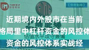 近期境内外股市在当前存量博弈格局里中杠杆资金的风控体系实战经