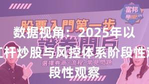 数据视角：2025年以来杠杆炒股与风控体系阶段性观察