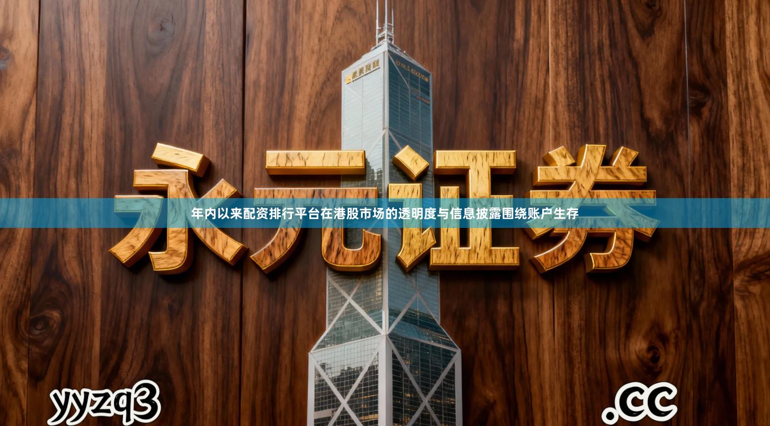 年内以来配资排行平台在港股市场的透明度与信息披露围绕账户生存